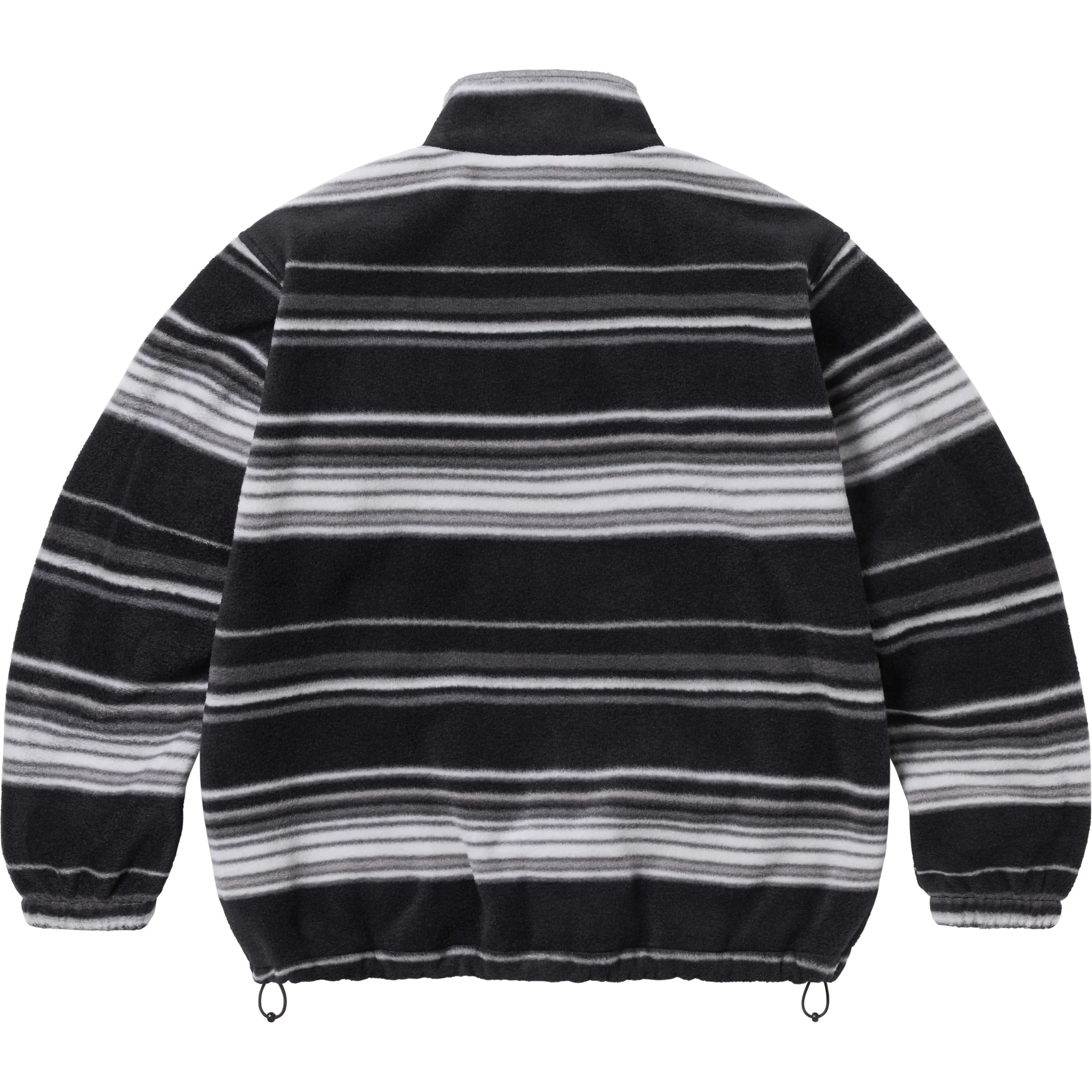 Stripe Zip Up Fleece Jacket view 10